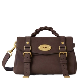 Mulberry Mini Alexa Ebony Nubuck 